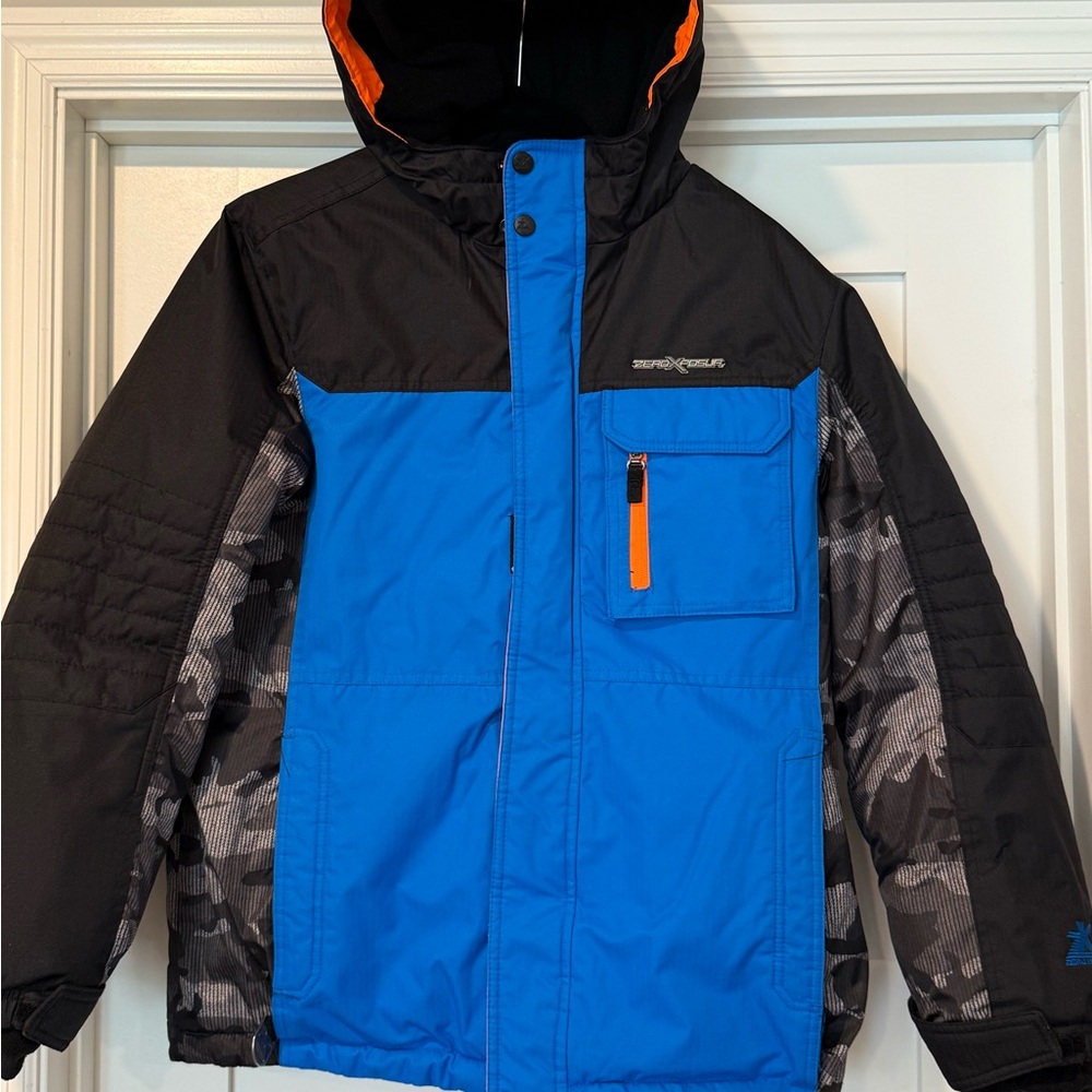 ZeroXPosur Kids' Blue and Black Puffer Jacket